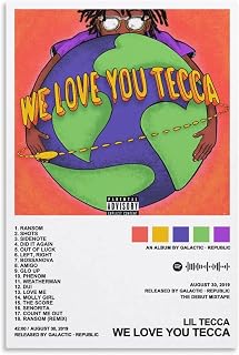 Lil Tecca – We Love You Tecca Album Cover Canvas Posters for Room Aesthetic Gift Unframe:12x18inch(30x45cm)