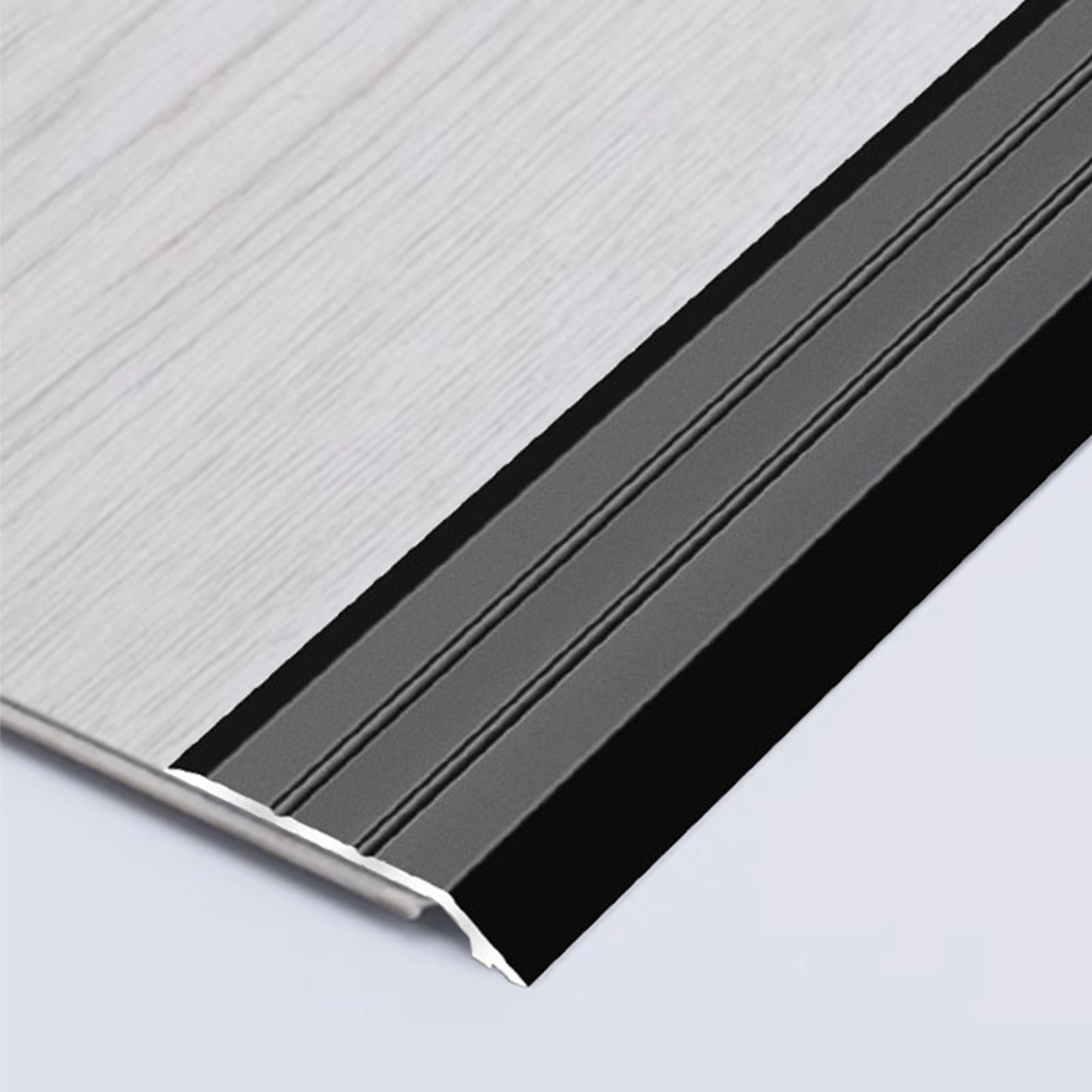 Transition Strip for Carpet to Wood, Smooth Floor Edging for Doorways, Adjustable Threshold Ramp