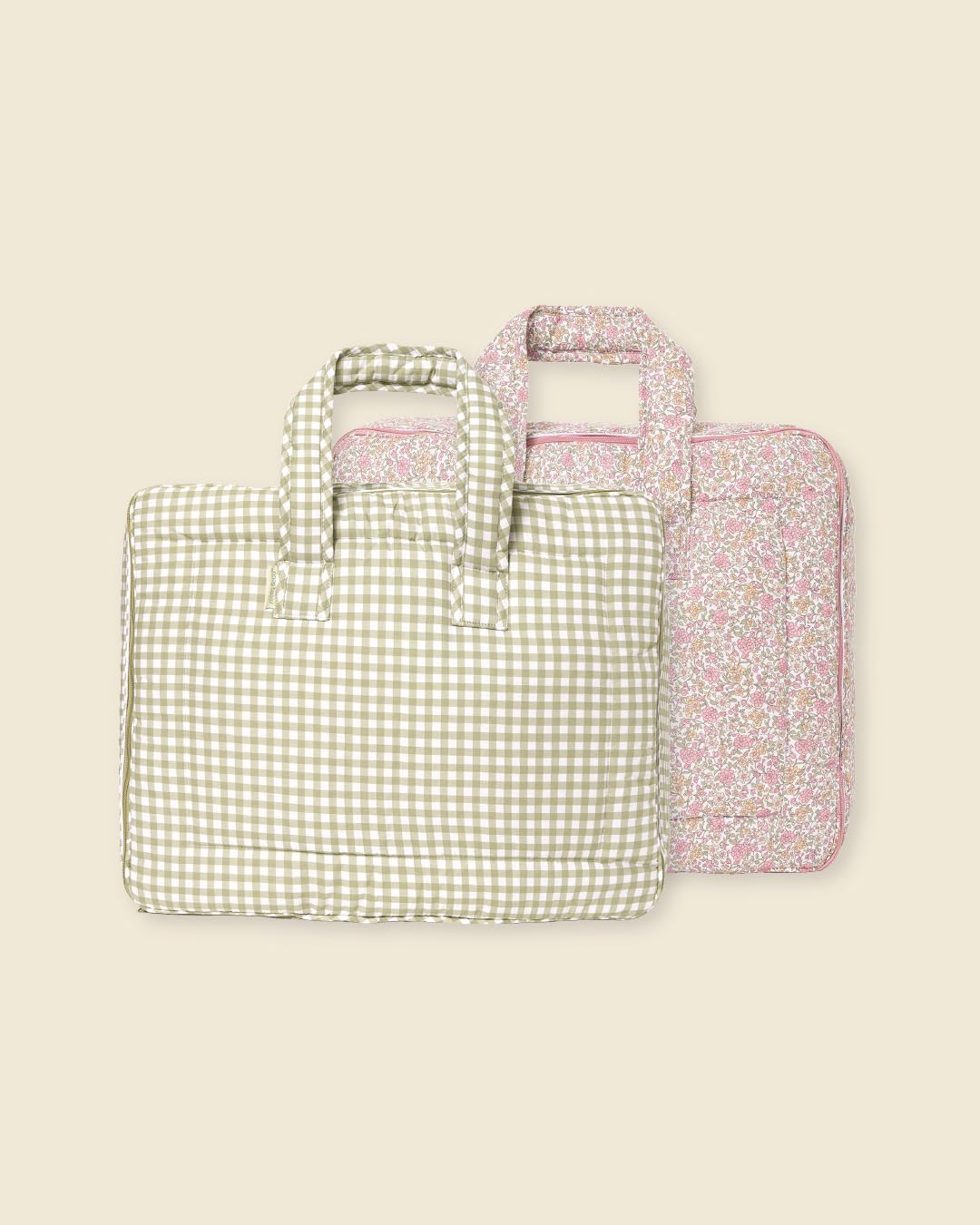 molis&co - Maleta de Viaje Infantil y Bolso Maternidad Hospital - Bolsa Canastilla para Escapadas y Organización - Tejido Suave - 45x35cm - 100% Algodón