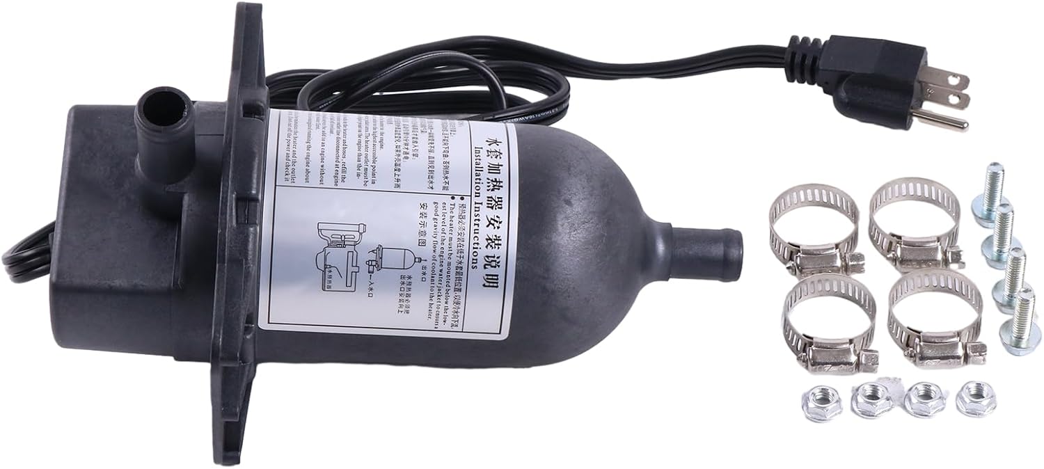 FridayParts Block Heater TPS151GT8-000 TPS151GT8000 Compatible for Perkins Engine 1500 Watt 120V 12.5 Amps Replacement