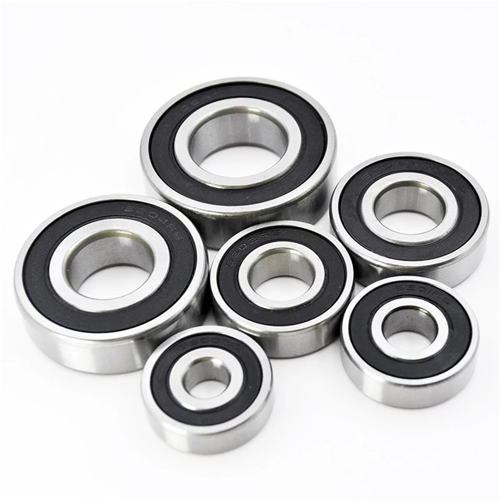 Generisch Compatible avec Les roulements à Billes universels à Gorge Profonde en Acier chromé 2RS RS, Assortis 6000 6001 6002 6003 6004 6005 6200-6206 2 pièces