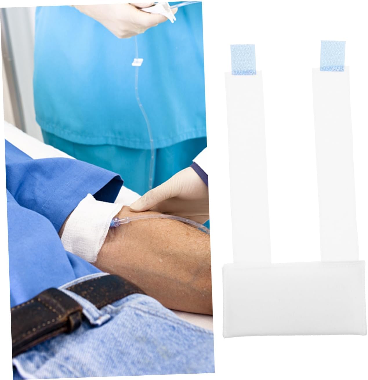 Mikikit Infusion Plate Fixing Strap Compression Support Infusion Fixation Tool Foldable Infusion Strap Infusion