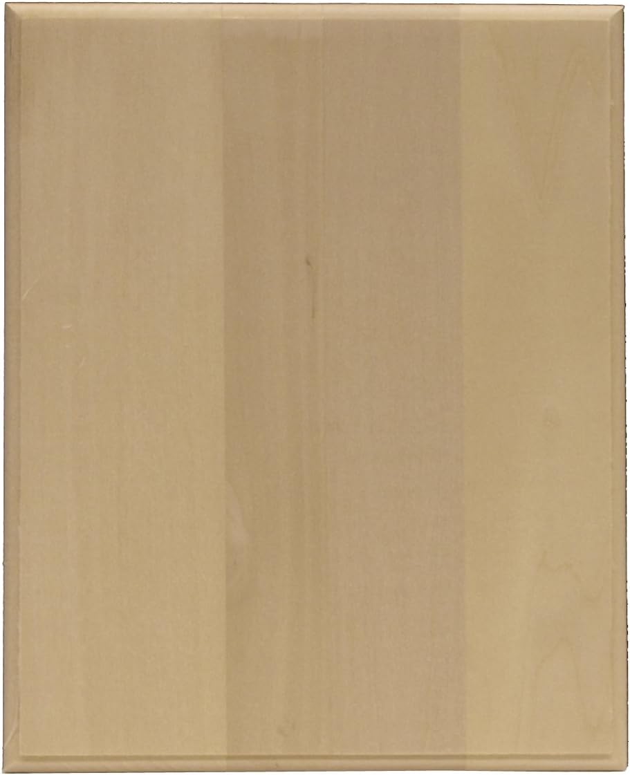 Walnut Hollow 1828 Basswood Rectangle Plaque, 8 x 10 x 0.75 for Woodburning, Painting and Chip Carving