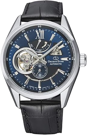 Orient Star Semi Skeleton Blue Dial Sapphire Glass Automatic Watch RE-AV005L