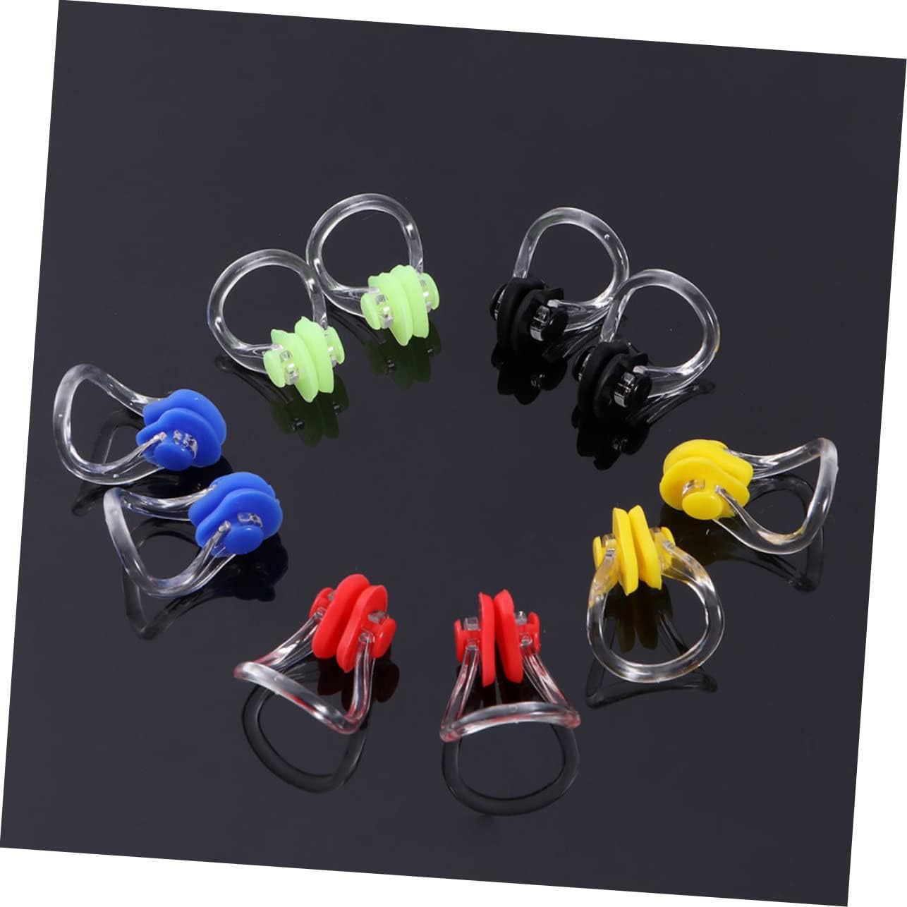 balacoo Swimming Silicone Nose Clip Goggles Pool Noise Cancelling Sleep Mask Fins Swimming Mouth Swim Nose Clip
