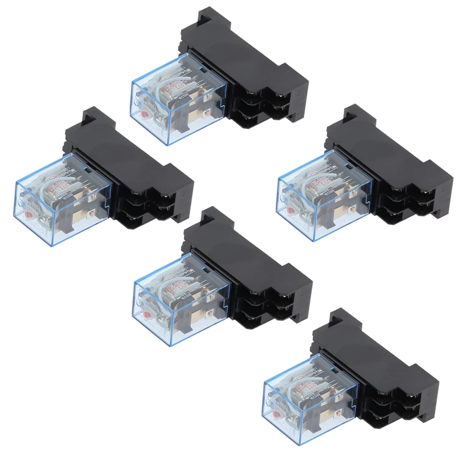 5set Relay LY2NJ 12V 24V 36V 220V 110V AC DC Small 10A 8PIN Coil DPDT with Socket Base