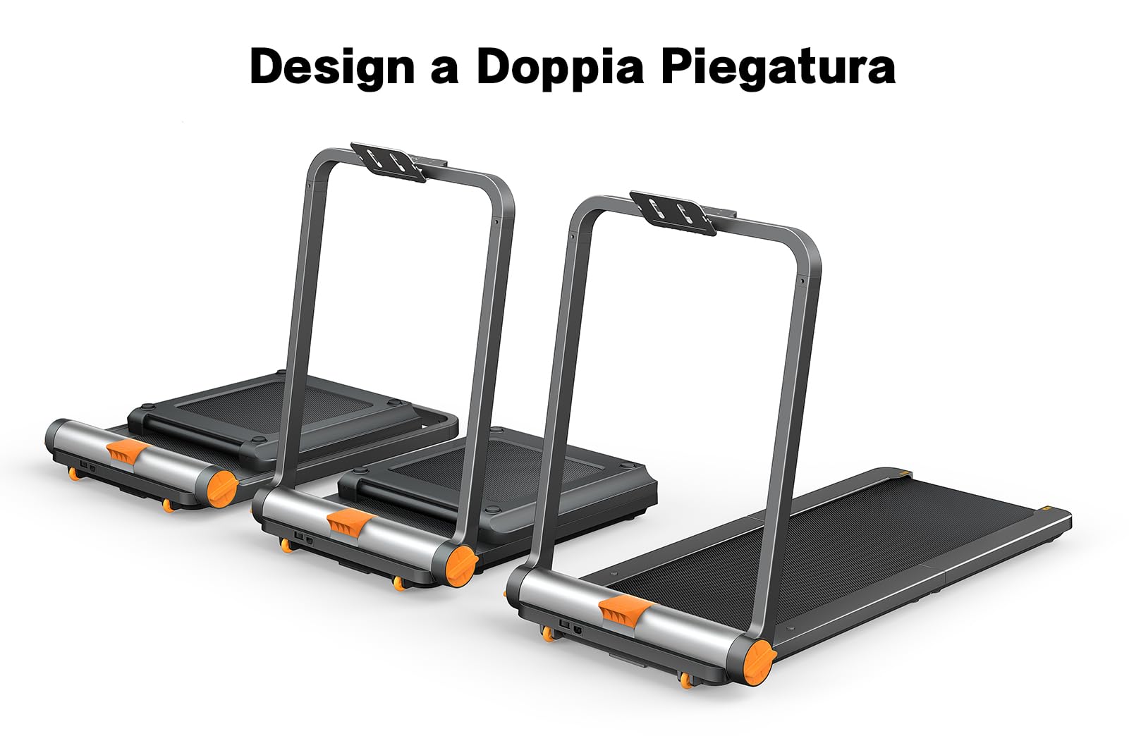 WalkingPad Tapis Roulant Pieghevole, Tapis Roulant Elettrico Salvaspazio con Display LED e Supporto per Tavolette, Walking Pad Compatto per Casa e Ufficio