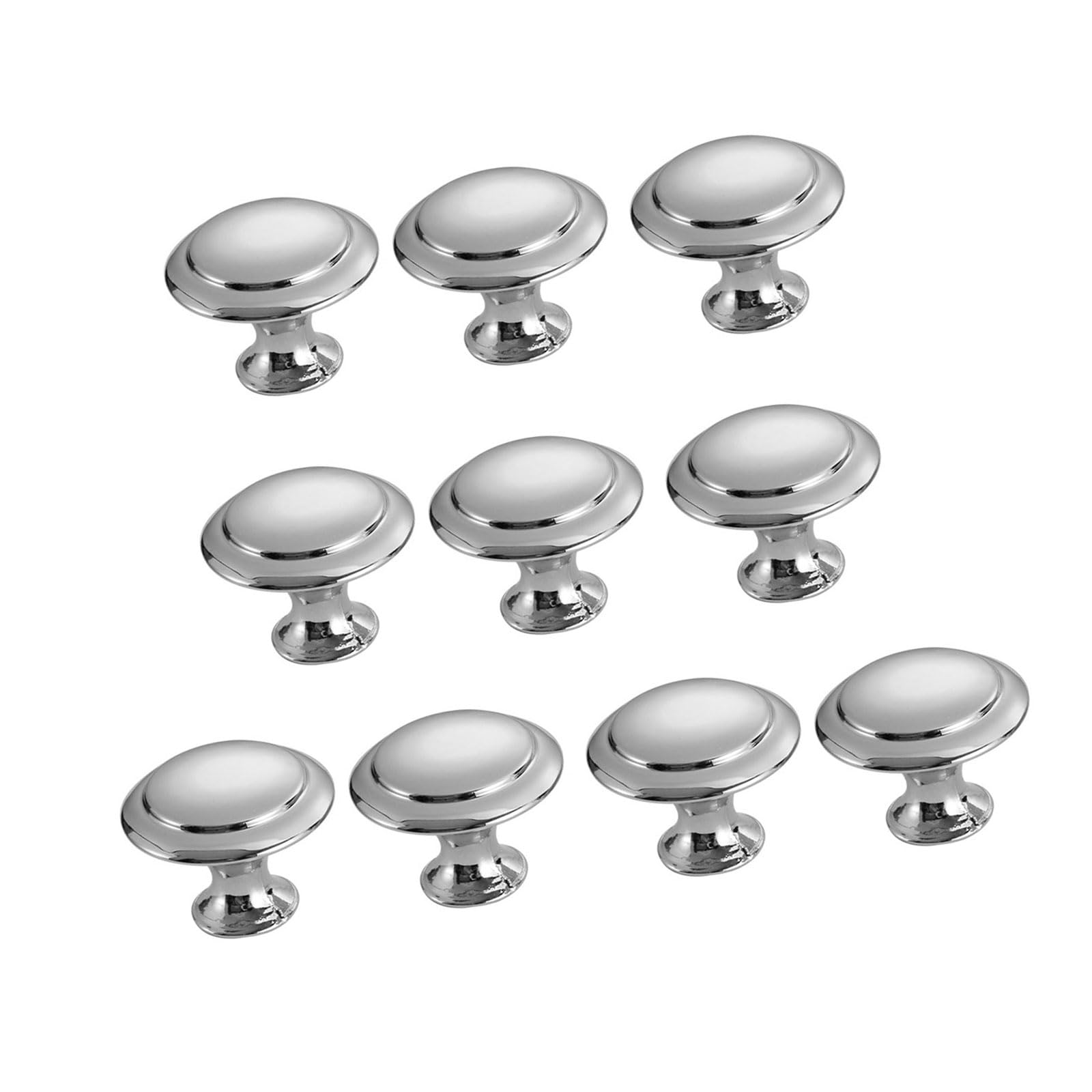 Msioytog Silver. 10Pcs Stainless Steel Dressers Knob Kitchen Cabinet Door Handle Wardrobe Pulls Round Drawer Knob Furniture Hardware Furniture Handles And For Dressers Modern