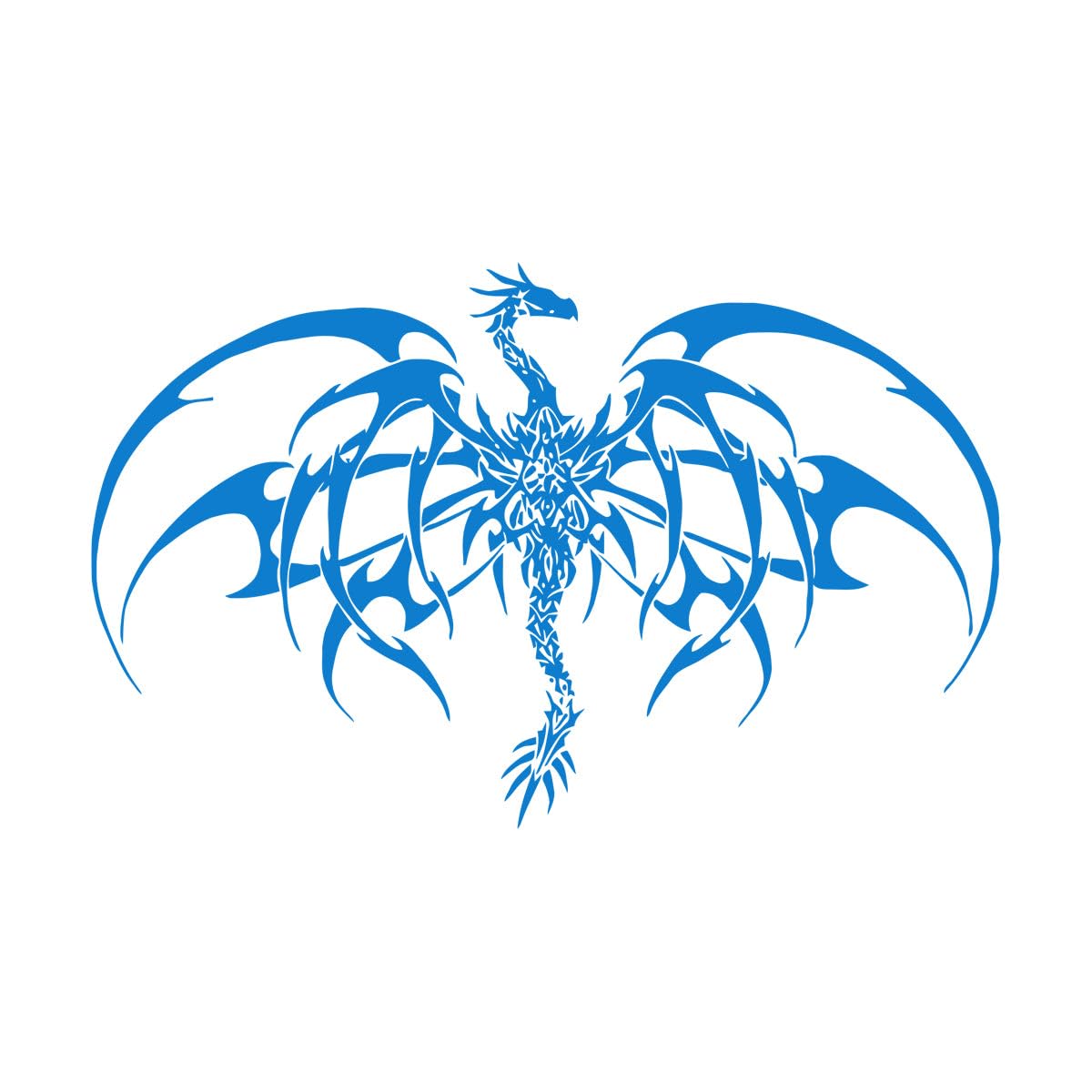 Tribal Monster Dragon Wall Sticker Baby Nursery Kids Room Magic Animal Anime Manga Wall Decal Bedroom Vinyl Home Small - 35x56cm