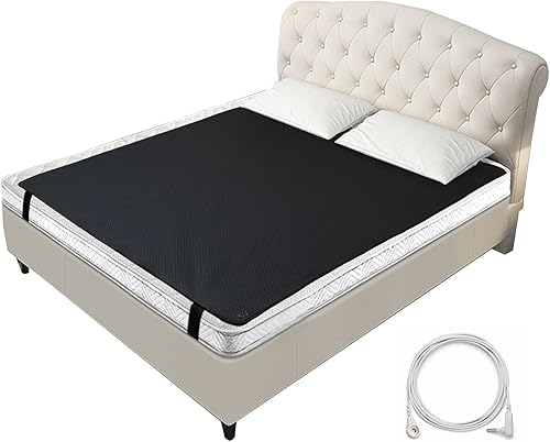 Almohadilla de colchón para conexión a tierra conductiva con cable de conexión a tierra de 15 pies, almohadilla de sueño transpirable para conexión