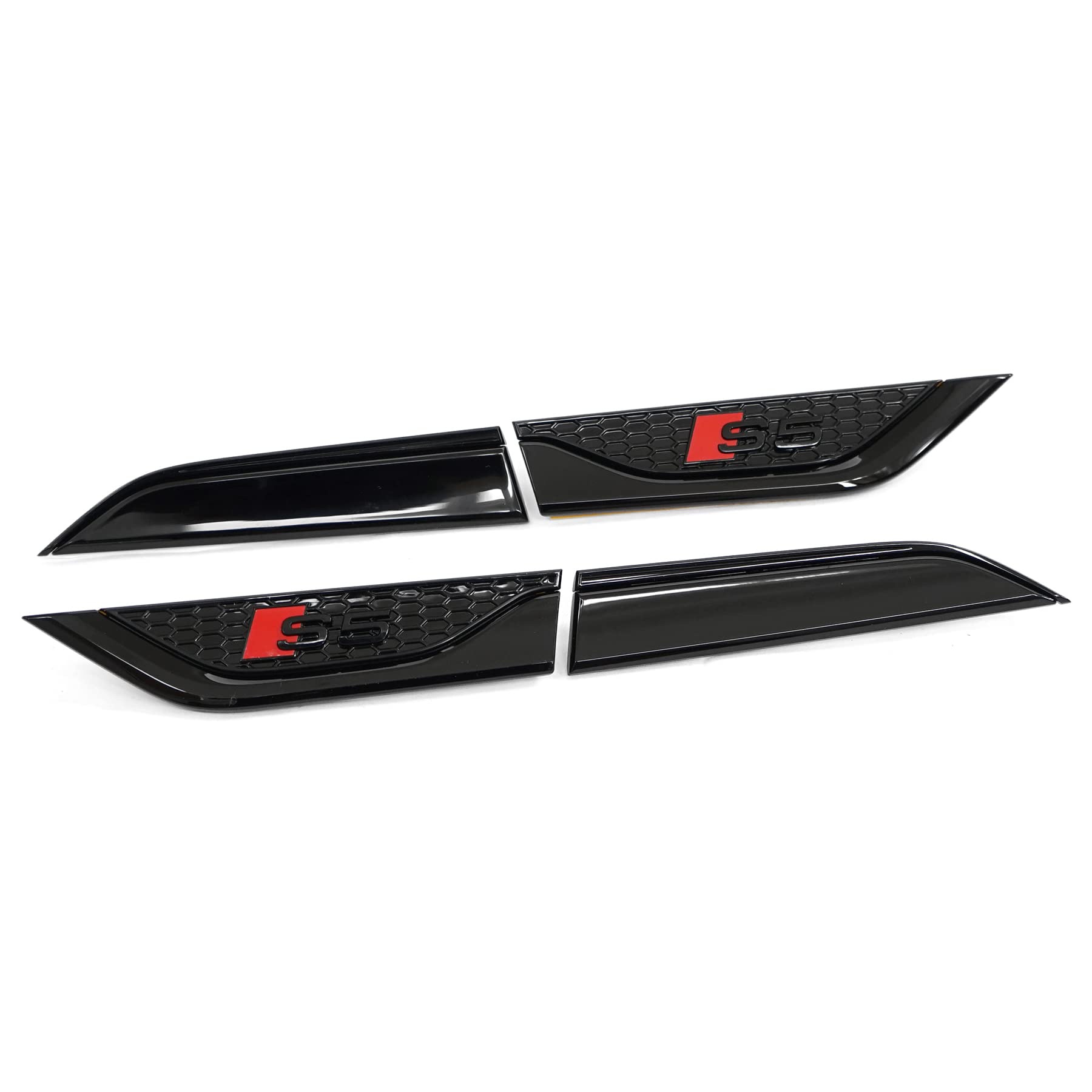 Emblème Audi S-Line Noir Mat - Pièce D'origine Modifiée 8N0 853 601 A - Autocollant Pour Garde-boue - Style Exclusif