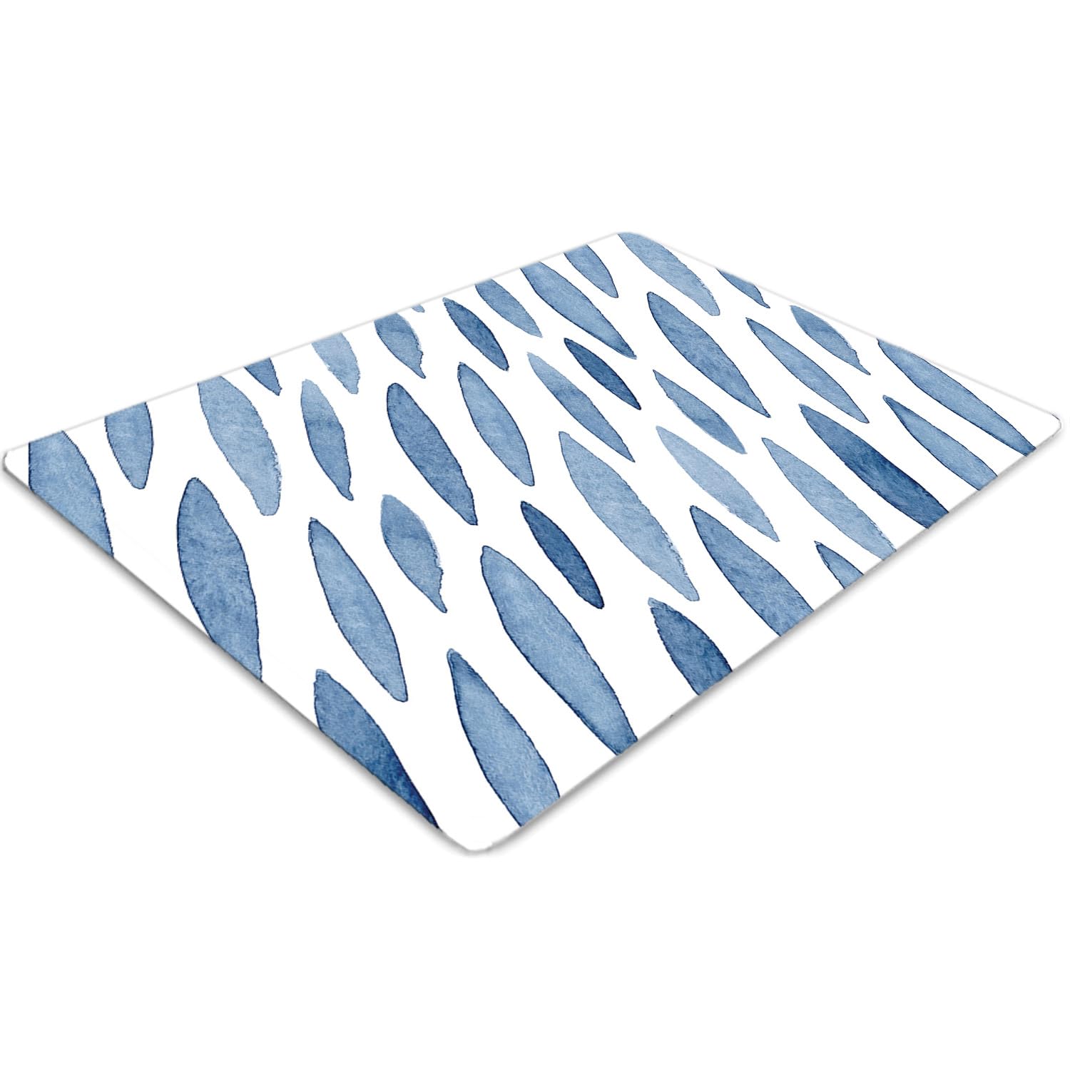 Tapis de chaise 120x90 cm rectangulaire en PVC transparent imperméable pour sol de bureau