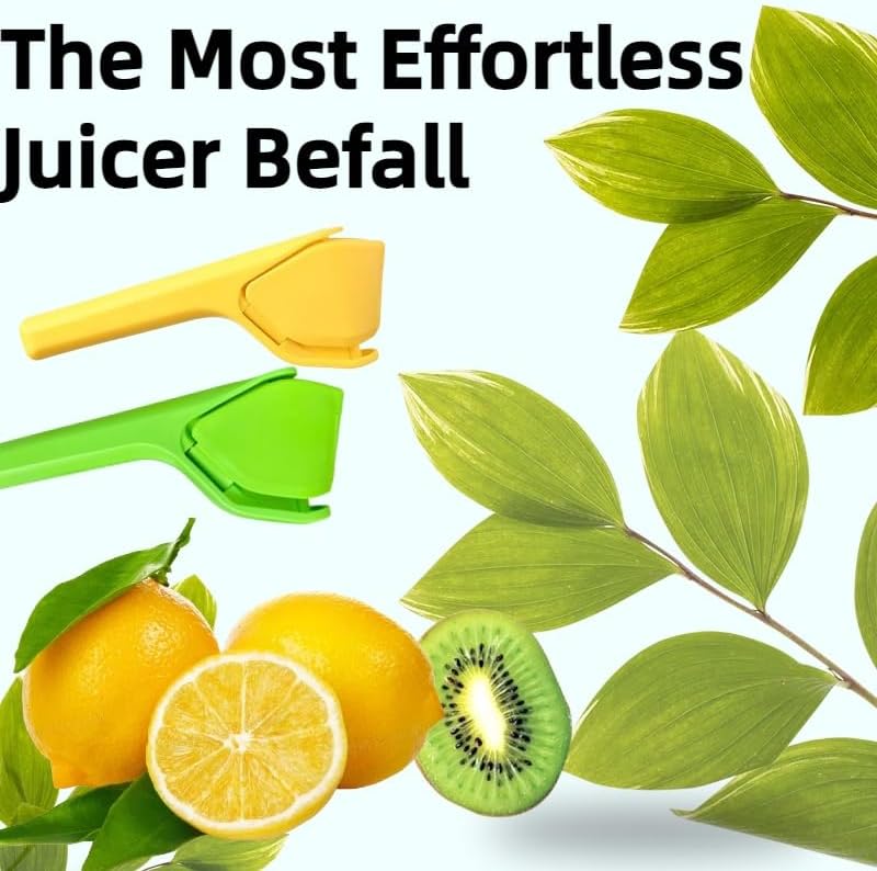 Miniatura 2 de Exprimidor de limón, exprimidor de lima plano manual sin esfuerzo, prensa de mano, diseño de pliegues, explotar completamente, fácil de hacer jugo