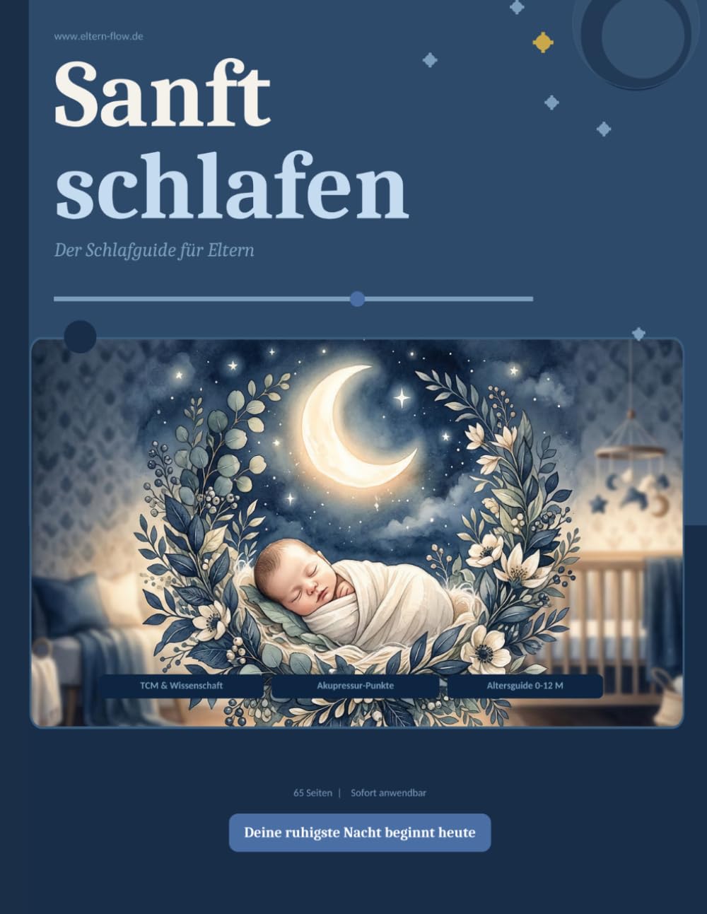 Sanft schlafen: Der Schlafguide für Eltern — Baby Einschlafhilfe mit Akupressur, 7-Minuten-Abendritual & Altersguide 0–18 Monate: Inkl. Bonusheft, ... Wissenschaftlich fundiert & sofort anwendbar