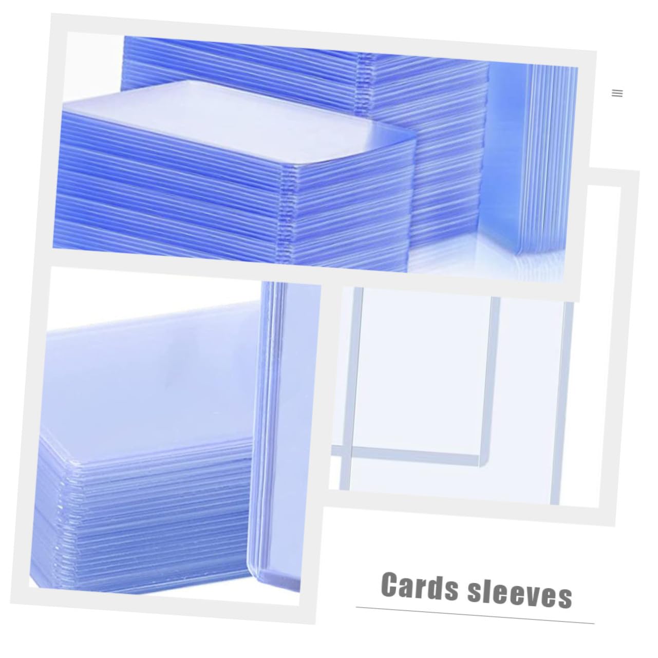 100 Stück Transparente Kartenhüllen Kratzfeste Schutzhüllen für Trading Cards Business Cards Sammelkarten Wasser Fettabweisend Geeignet für Spieler und Sammler