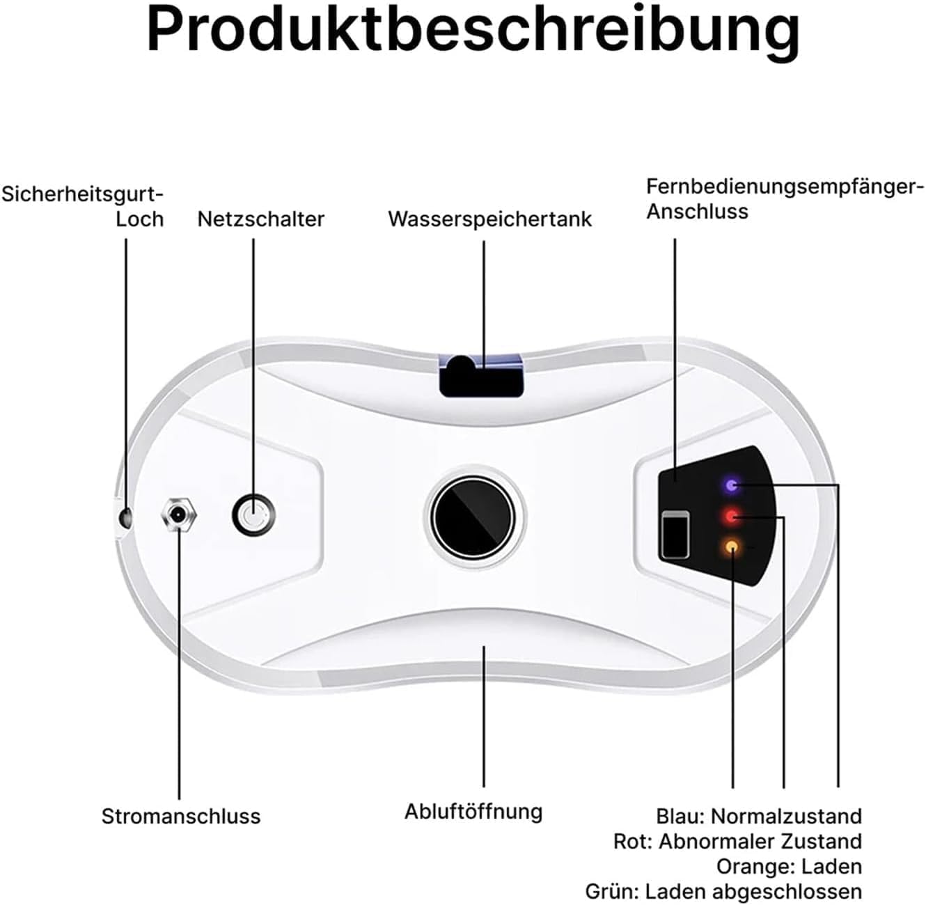 Osmo RoboClean Fensterputzroboter, Automatischer Fensterreiniger Elektrisch mit Starker Saugkraft, Intelligenter Navigation & Kantenerkennung, für Glas, Spiegel, Fliesen, Innen & Außen (1)