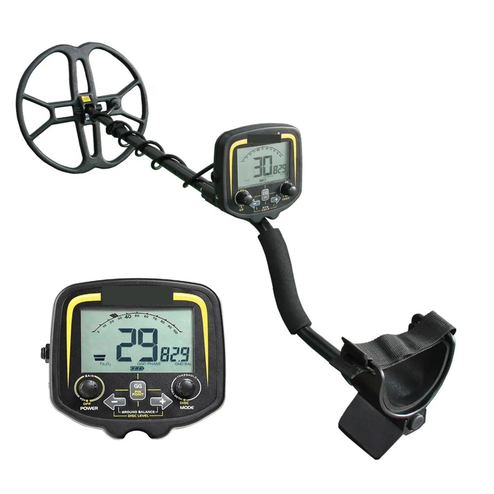 JKJZSALJ Tx-850 Metal Detector with 12'' Inch Search Coil High Sensitivity Treasure Gold Detect High Accuracy