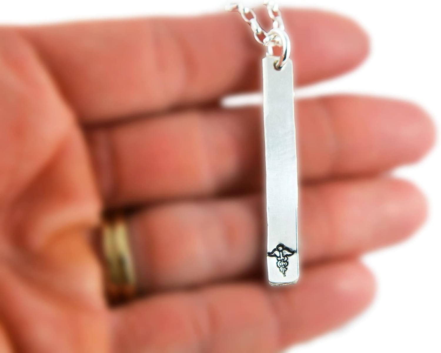 Fashionable ID Medical Alert Necklace for Women and Girls with Free Engraving, Choose Quality, Stylish Custom Made in Sterling Silver Personalized