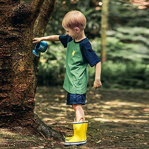 CasaMiel Toddler Rain Boots for Kids Unisex Kids Rain Boots for Girls and Boys, Handmade Natural Rubber Rain Boots for Children Botas Para Niños 5