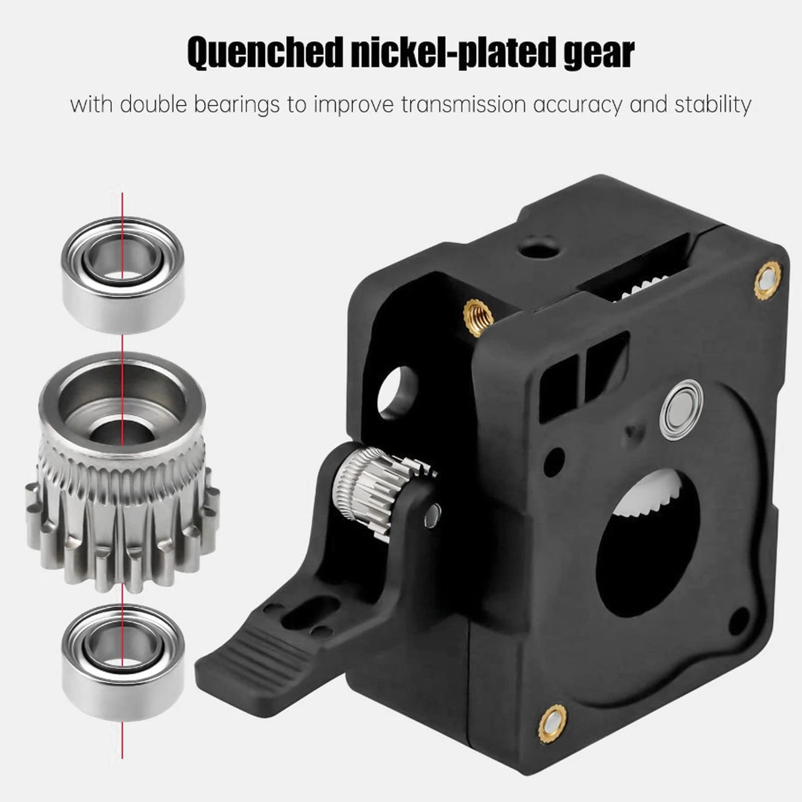 HGT Dual Drive Extruder, ABS 3D Printer Extruder, 36mm 1.0A 2