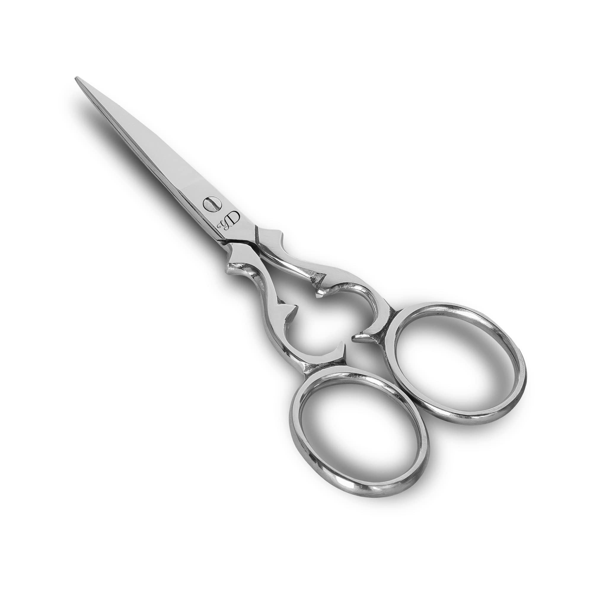 YAS Embroidery Scissors Stainless Sharp Tip Classic 3.75” Small Scissors for Sewing Crafting - Hair, Moustache & Cuticle (Polish Straight)