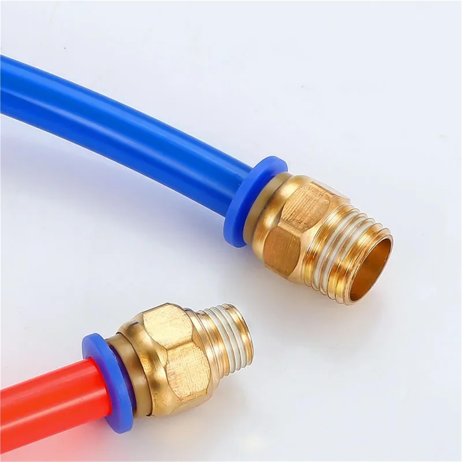 Conectores neumáticos PC Rosca Montaje 4mm 6mm 8mm 10mm Conector de Manguera PT 1/4 1/8 1/2 Piezas de liberación rápida 1 Uds(12-01)