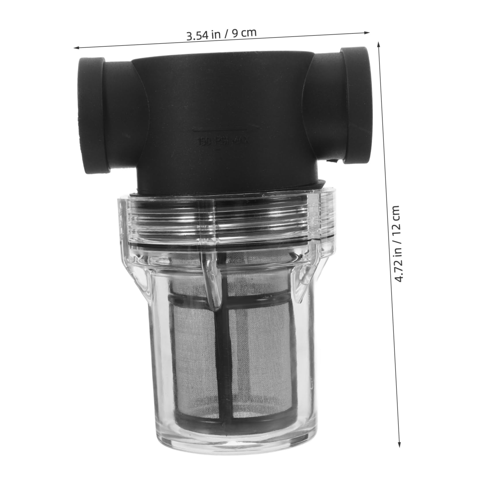 Housoutil 1pc Stainless Steel Water Filter Sink Faucet Purifier Rustproof Inline Filter