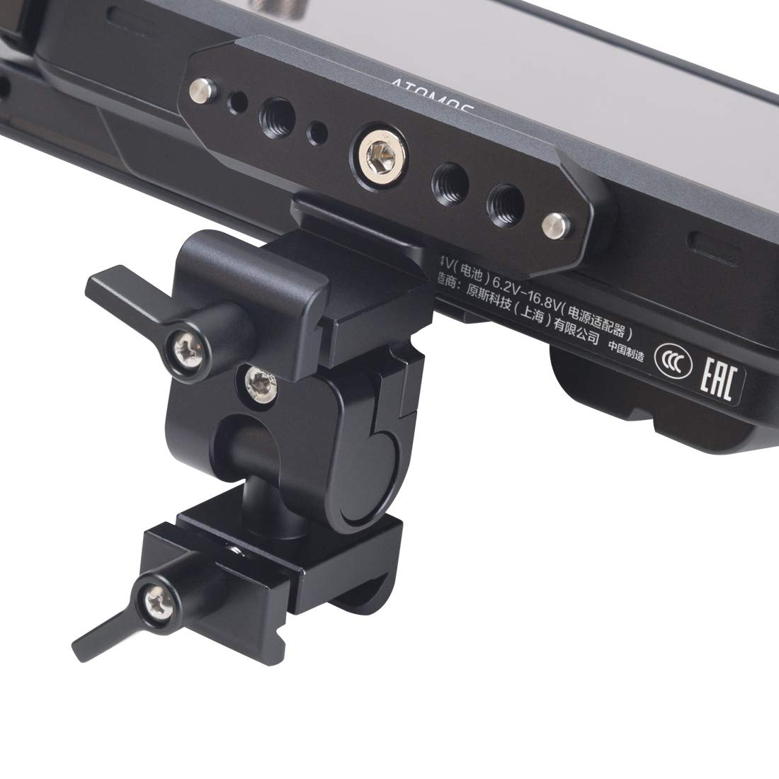 Nitze Mounting Plates Kit für Atomos Ninja V/Ninja V+, Ninja V Montageplatten Kit Einschließlich NATO Schienen und HDMI Kabelklemme – Ninja V-MPKIT