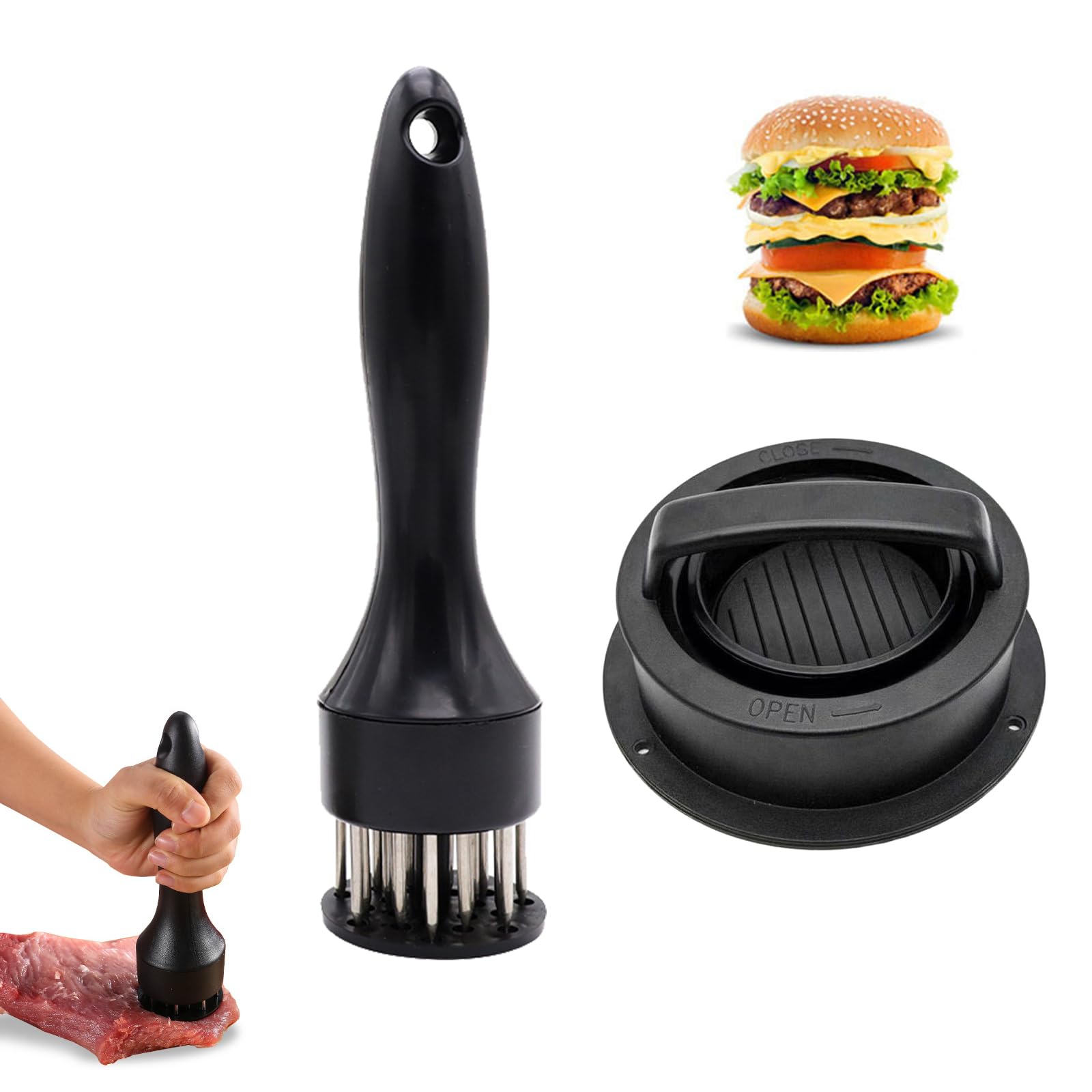 Pressa Per Hamburger Enders #8813: Forma Per Burger Da Barbecue E Griglia, Perfetta Per Carne E Vegetali
