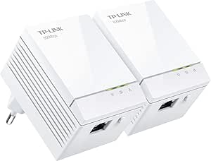 TP-Link TL-PA6010KIT Kit Powerline AV600, 1 Porta Gigabit Ethernet, Plug &amp; Play, Kit con Due Adattatori