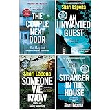  Shari Lapena Collection 4 Books Set (The Couple Next Door, An Unwanted Guest, Someone We Know, A Stranger in the House)