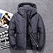 Produktbild Neue Herren Winter Duck Down Jacke Herren Parkas Mäntel Feste Kapuze Freizeitkleidung Winter Dicker Daunenmantel 4XL Grau