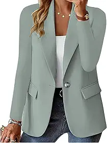 Casaco feminino, manga comprida, cor lisa, casual, terno