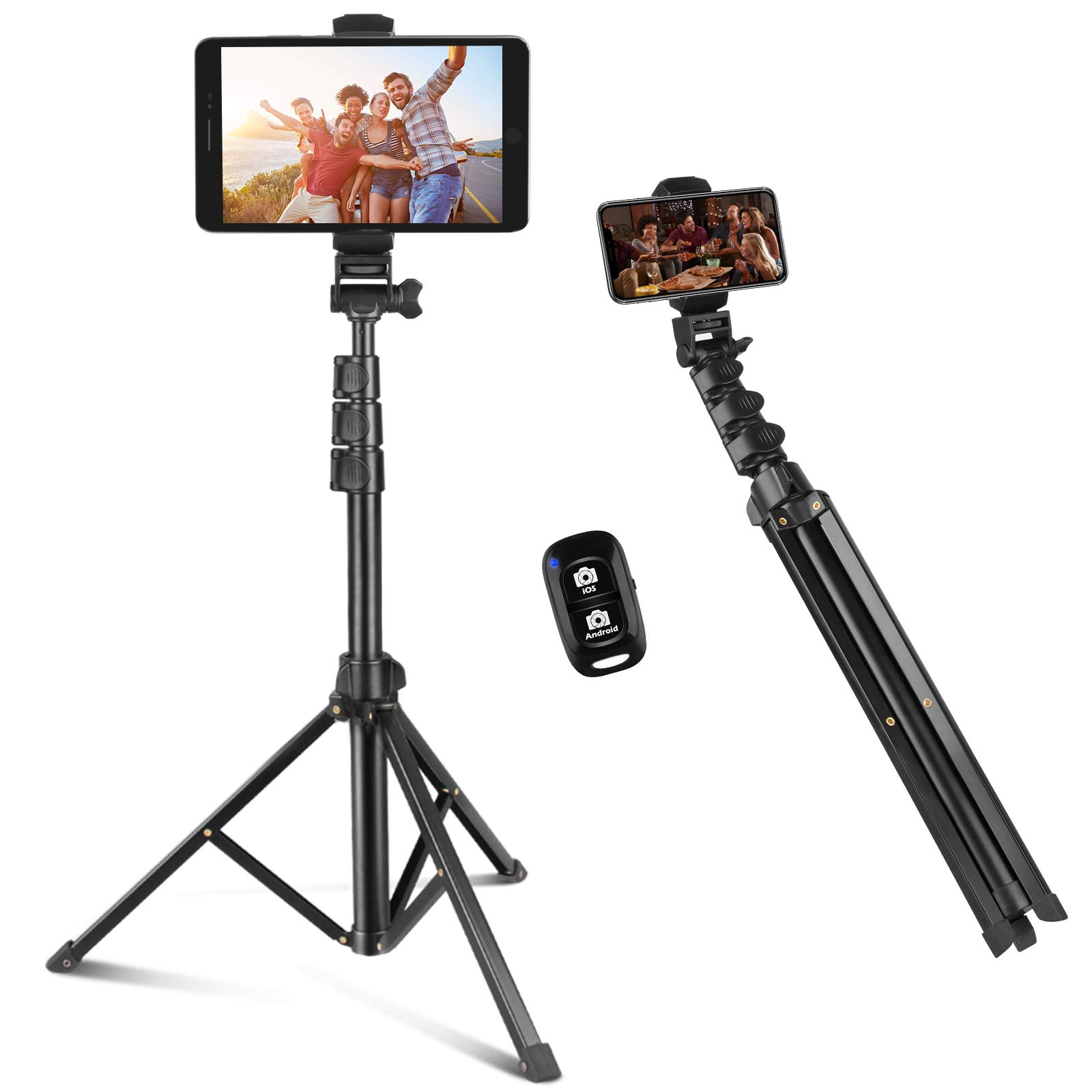 Selfie Stick And Phone Tripod Sensyne 67 Extendable Travel Tripod
