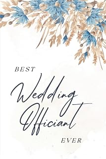 Lined Journal: Summer Field Wedding Design: Cute Gift for Wedding Officiant