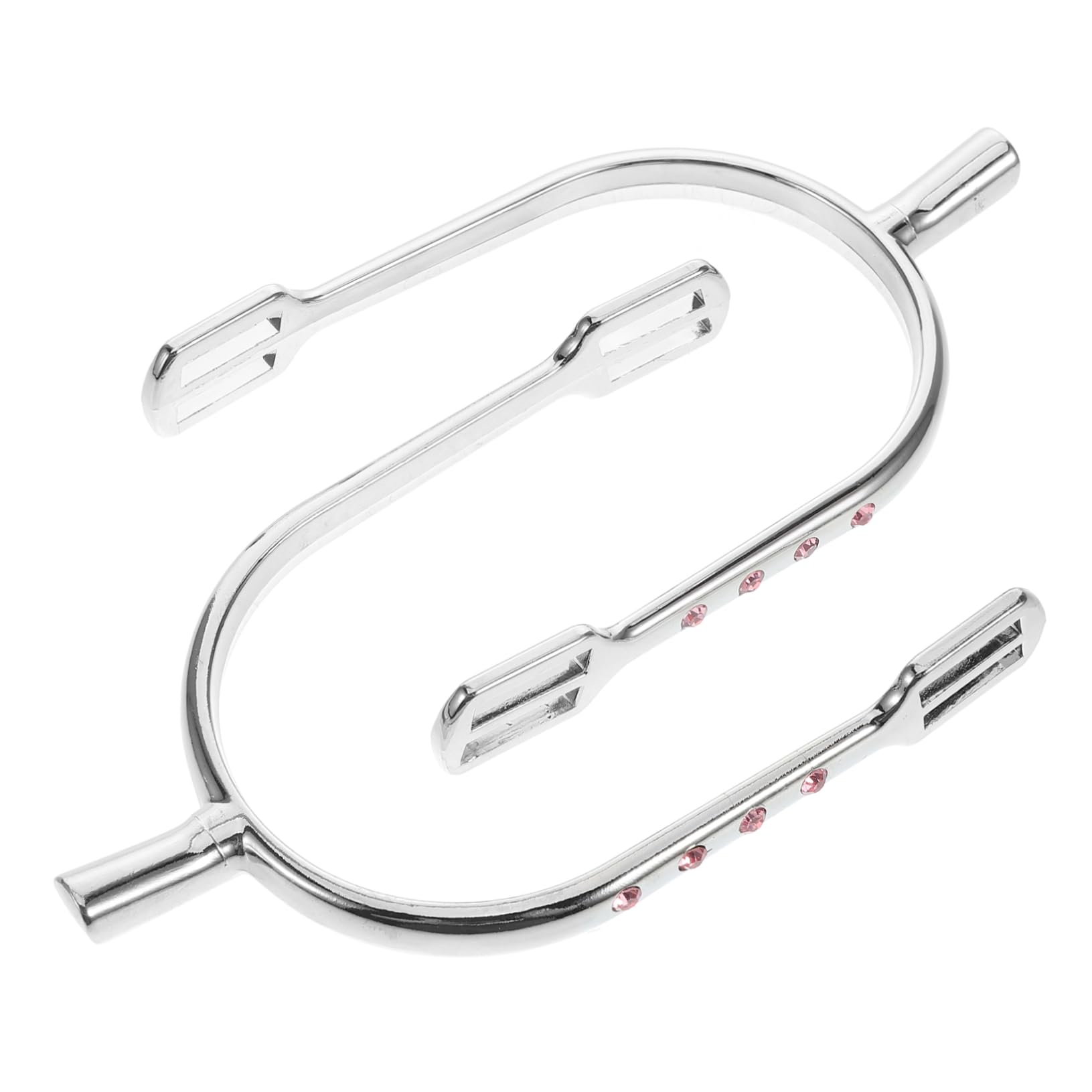 TOVINANNA Equestrian Gear Men's Spurs Set Zinc Alloy Crystal Accents for English Saddles