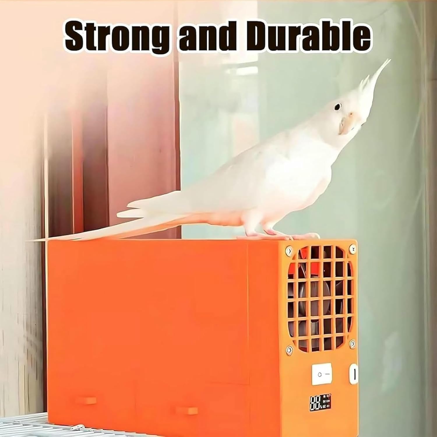 Bird Feed Blown Shell Splitter, Electric Grain Separator with Digital Display LED Indicator and Double Drawer, Highly Efficient Interception of Tiny Particles