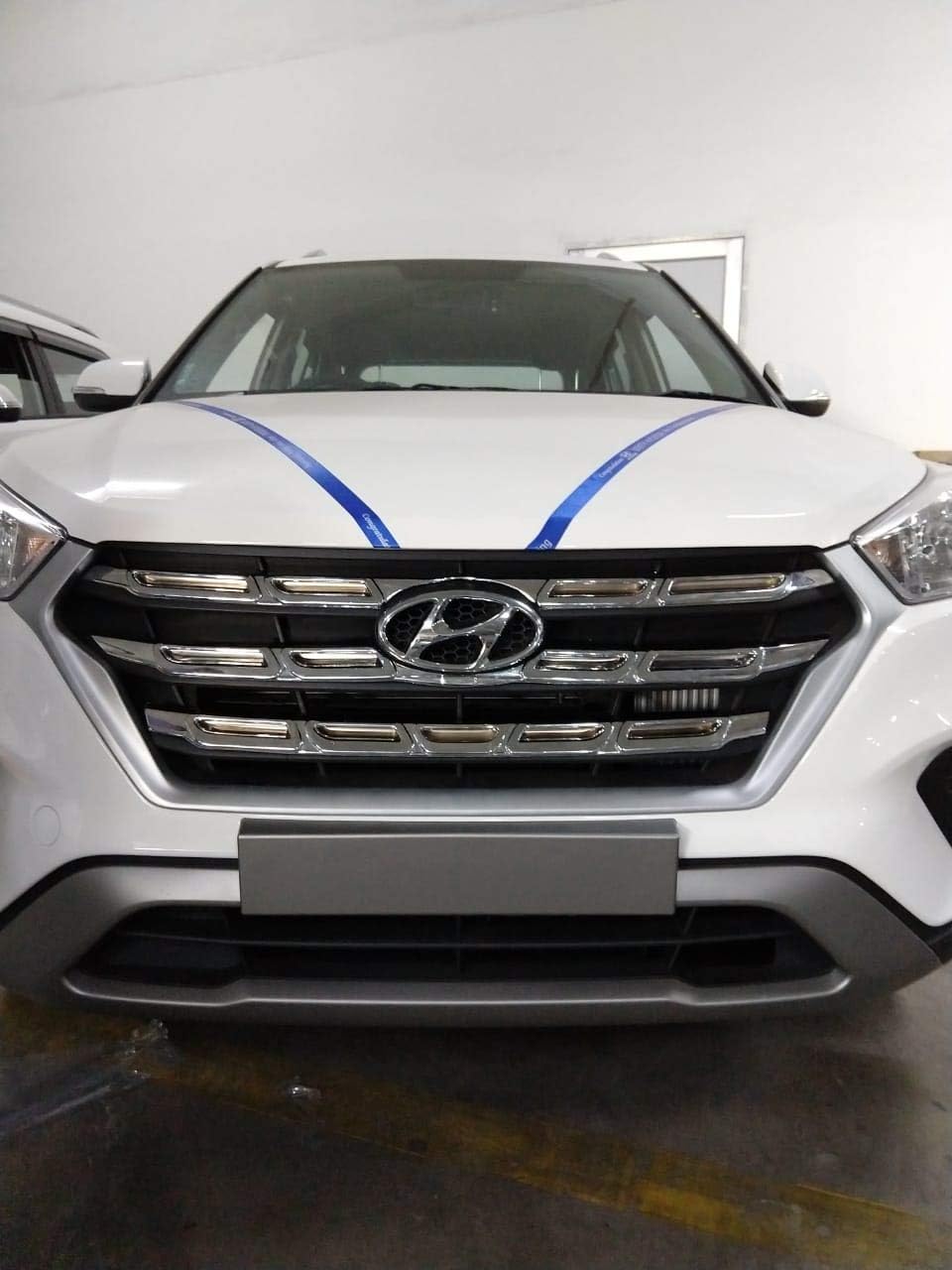SDR Front Chrome Grill Compatible with Hyundai Creta 2018 5 PCS