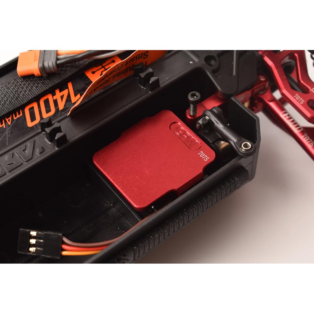 GPM Aluminum 7075 Servo Mount/Radio Deck for Standalone ESC/Receiver for ARRMA 1/18 Granite Grom Mega 380 ARA2102 Typhon Grom ARA2106 (Silver)