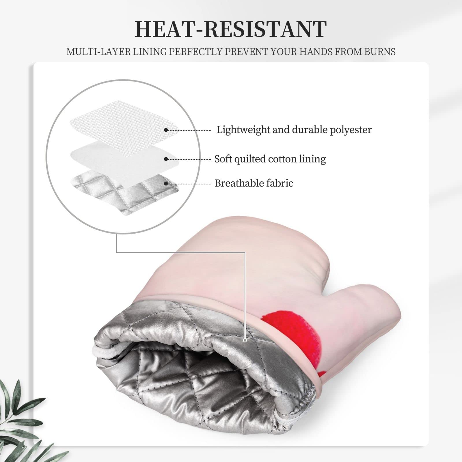 Guanti da Forno e Presine da Cucina 6 pezzi Set, Due Guanti Mini