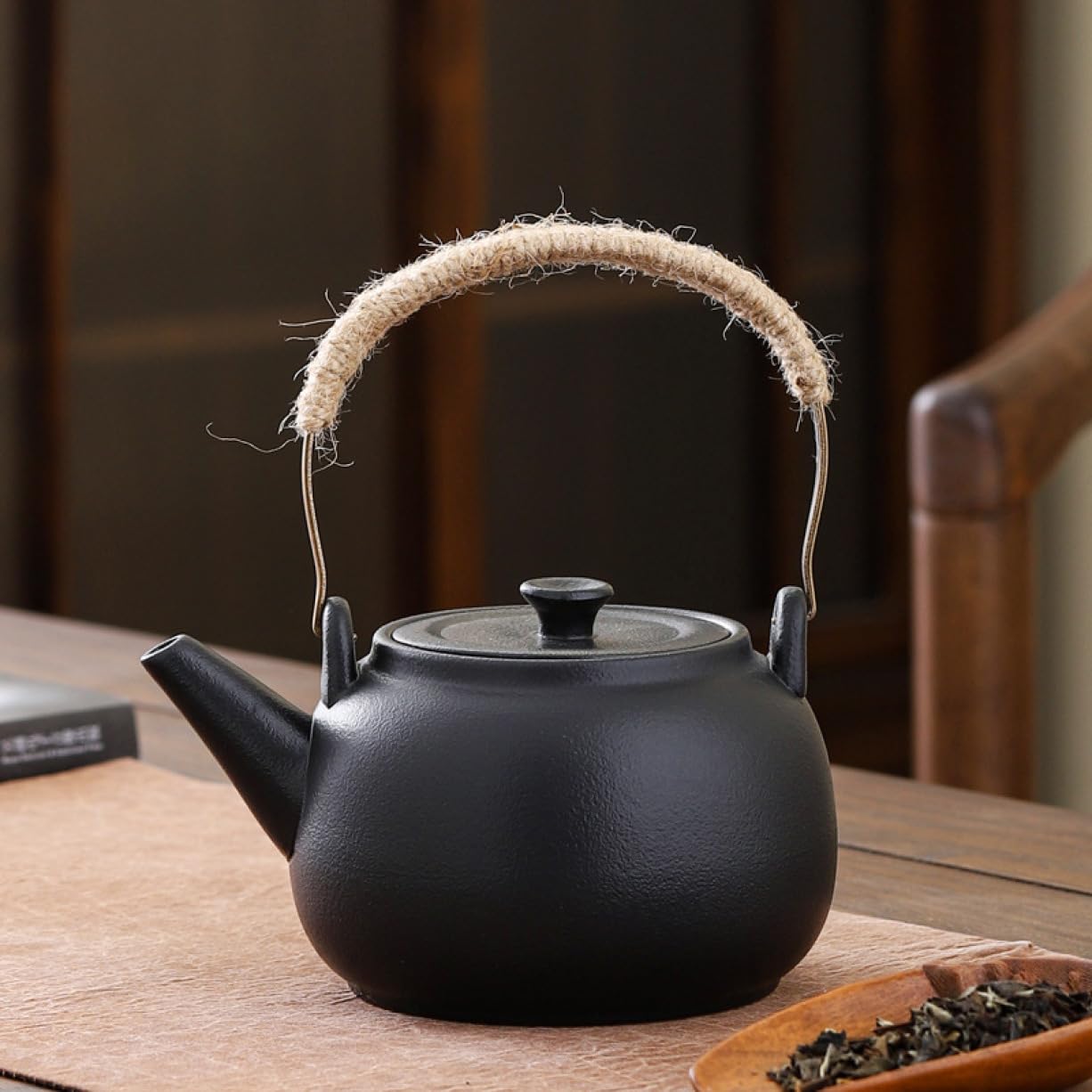 茶道具 昭和レトロ 秀峰堂 いぶし銀 急須 薬缶 湯沸し 890 - 工芸品