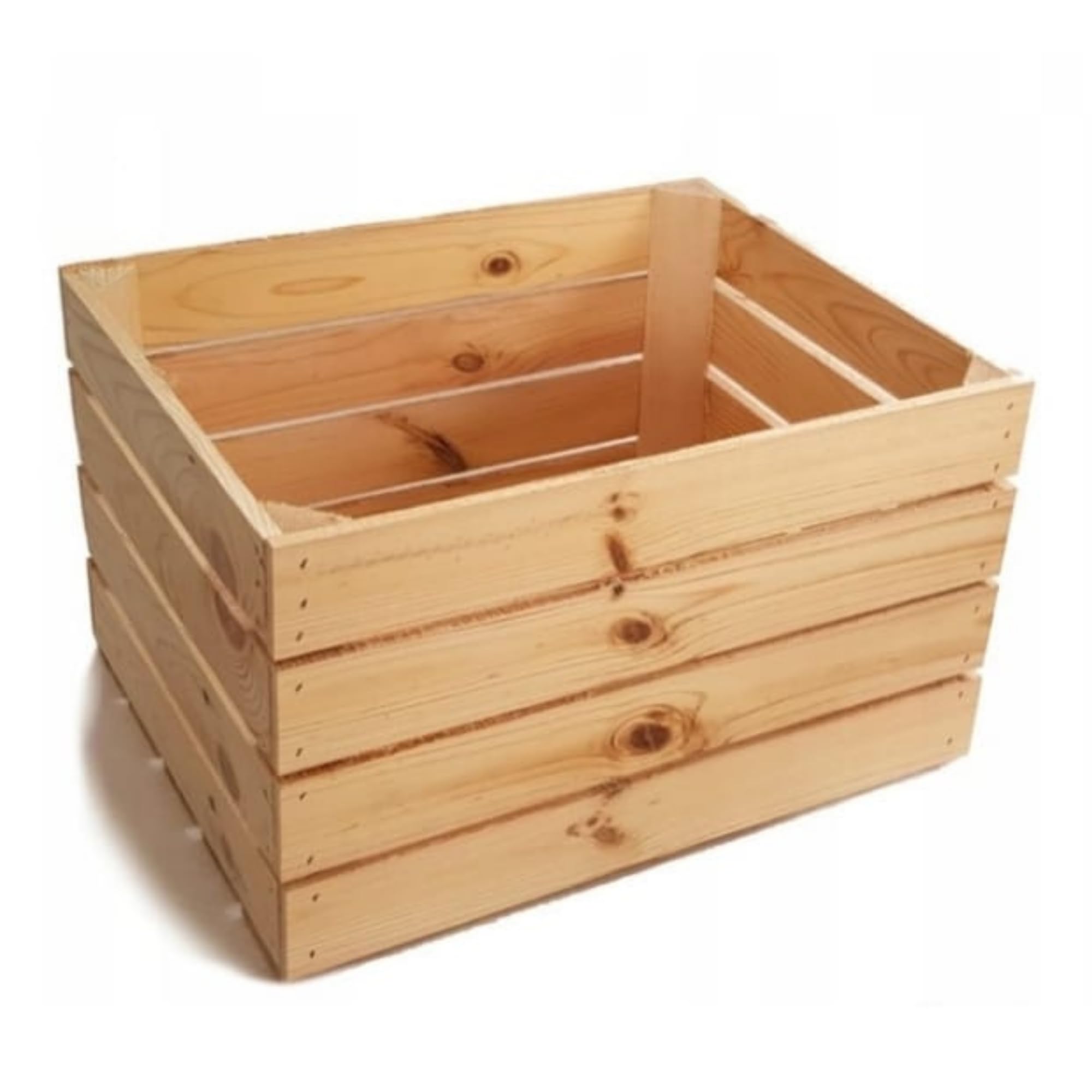 3 Stück Holzkisten B:50xH:30xT:40 Geschenkkorb Leer Kiste Groß Deko Weinkiste Holz Obstkiste Nature Box
