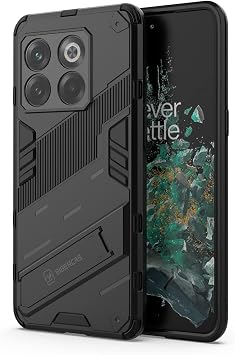 Microcase OnePlus Ace Pro 5G - OnePlus 10T 5G Matrix Serisi Armor Standl  Perfect Koruma K l f -Siyah