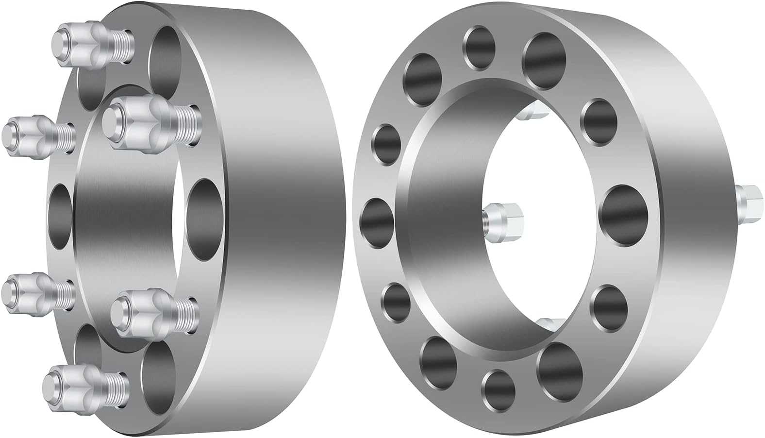 ECCPP 2 inch 6x5.5 to 6x5.5 Wheel Spacers 6x139.7mm 108mm hub 12x1.5 studs Fit for Toyota for Tundra 2000-2006| for Toyota for Tacoma 2016-2023 | for Chevrolet Colorado 2004-2014-2PCS