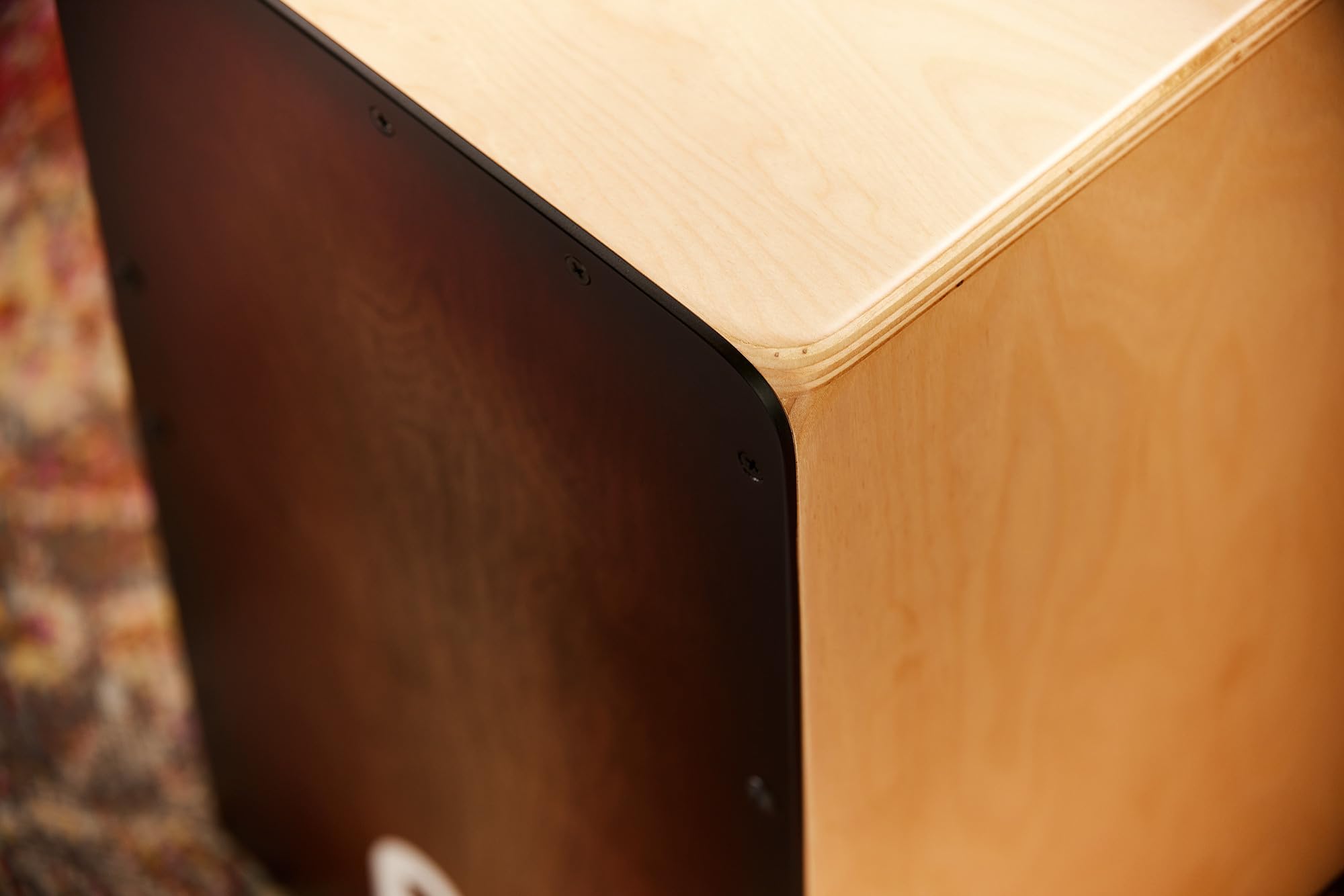 Meinl Percussion Woodcraft Cajon Instrument - Grande Drum Box con Suono Snare e Suono Basso Profondo - Superficie di Suono Espresso Burst (WC100EB)