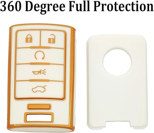 Miniatura 3 de Funda para llavero para Nissan Smart Key Case Compatible con Nissan Pathfinder Rouge 4Runner 2023 2024 Accesorios de coche, Blanco