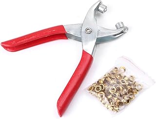 Newsmarts 1 x Grommet Pliers Eyelets+100x Eyelets Set Kit Tool for DIY Shoes Clothes