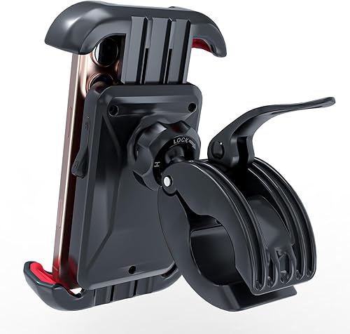 Miniatura 6 de Windone Soporte de teléfono para bicicleta, soporte de teléfono para motocicleta, soporte de teléfono para manillar para bicicleta, accesorios