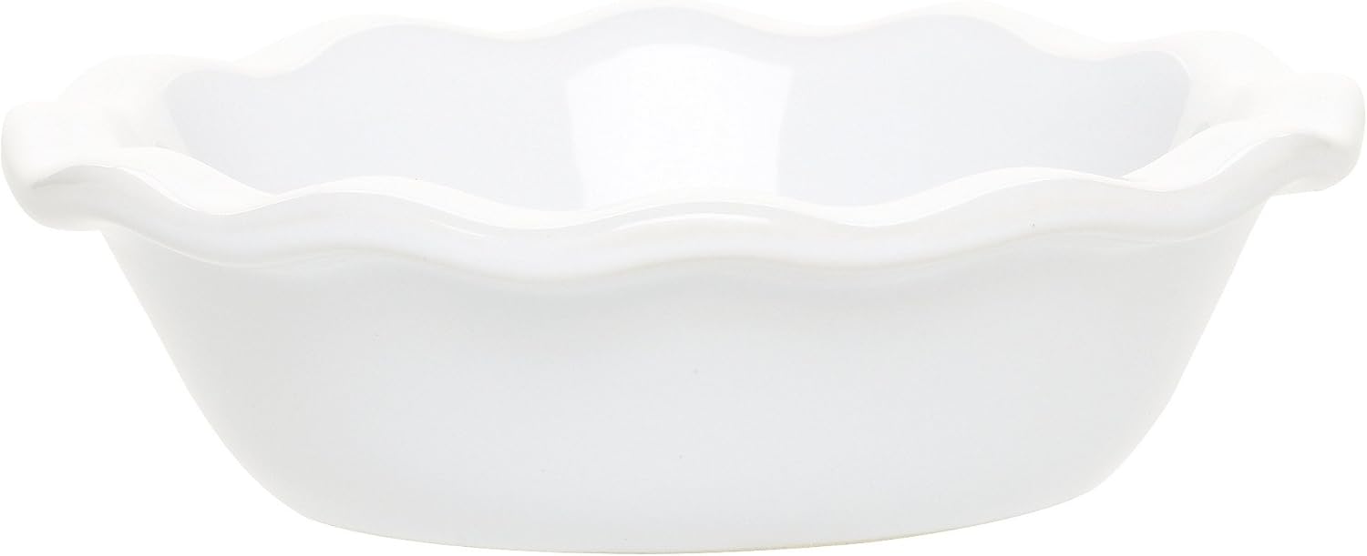 Emile Henry 5Inch Individual Pie Dish, Set of 2, White