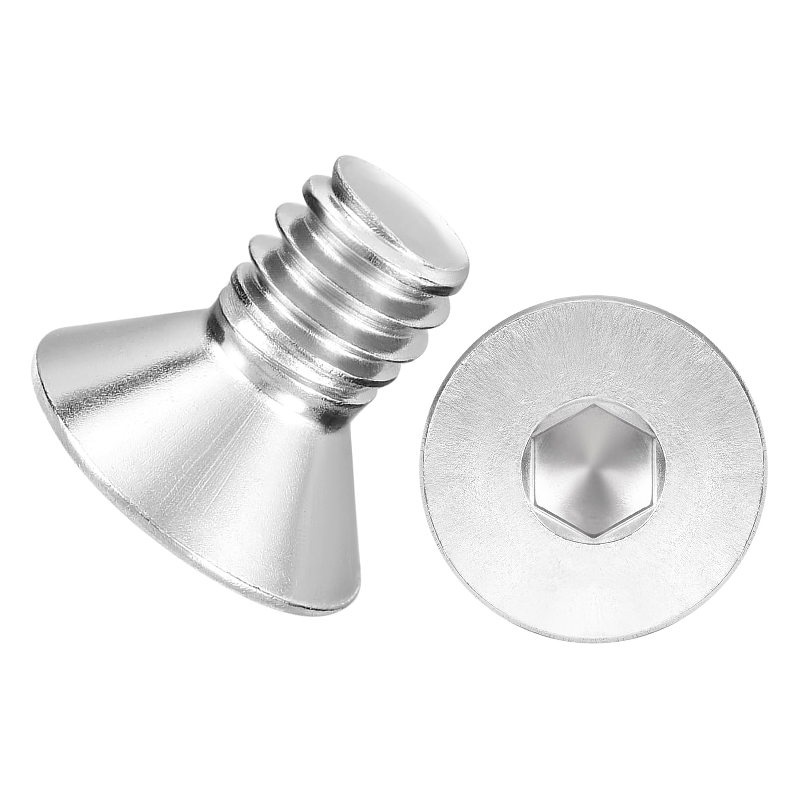 Kozelo 30Pcs[1/4-20x1/2"] Flat Head Socket Cap Screw Countersunk Bolt